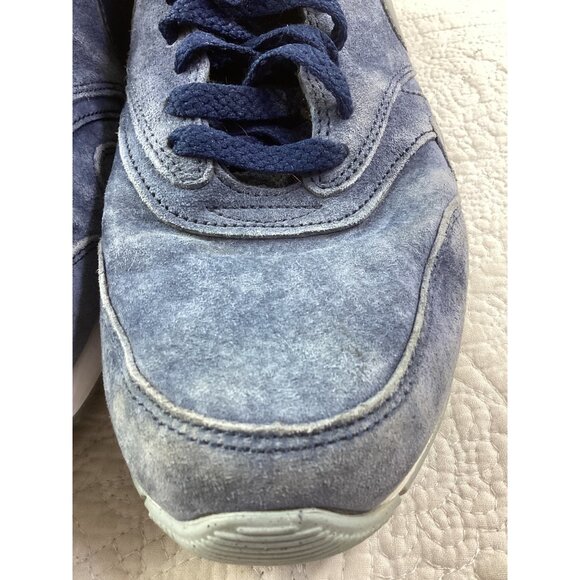 Nike Mens Blue Suede Sneakers Size 9.5 US With White Soles*EUC - Picture 12 of 12